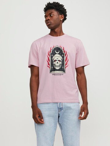 JACK & JONES Shirt 'HEAVENS' in Pink: front