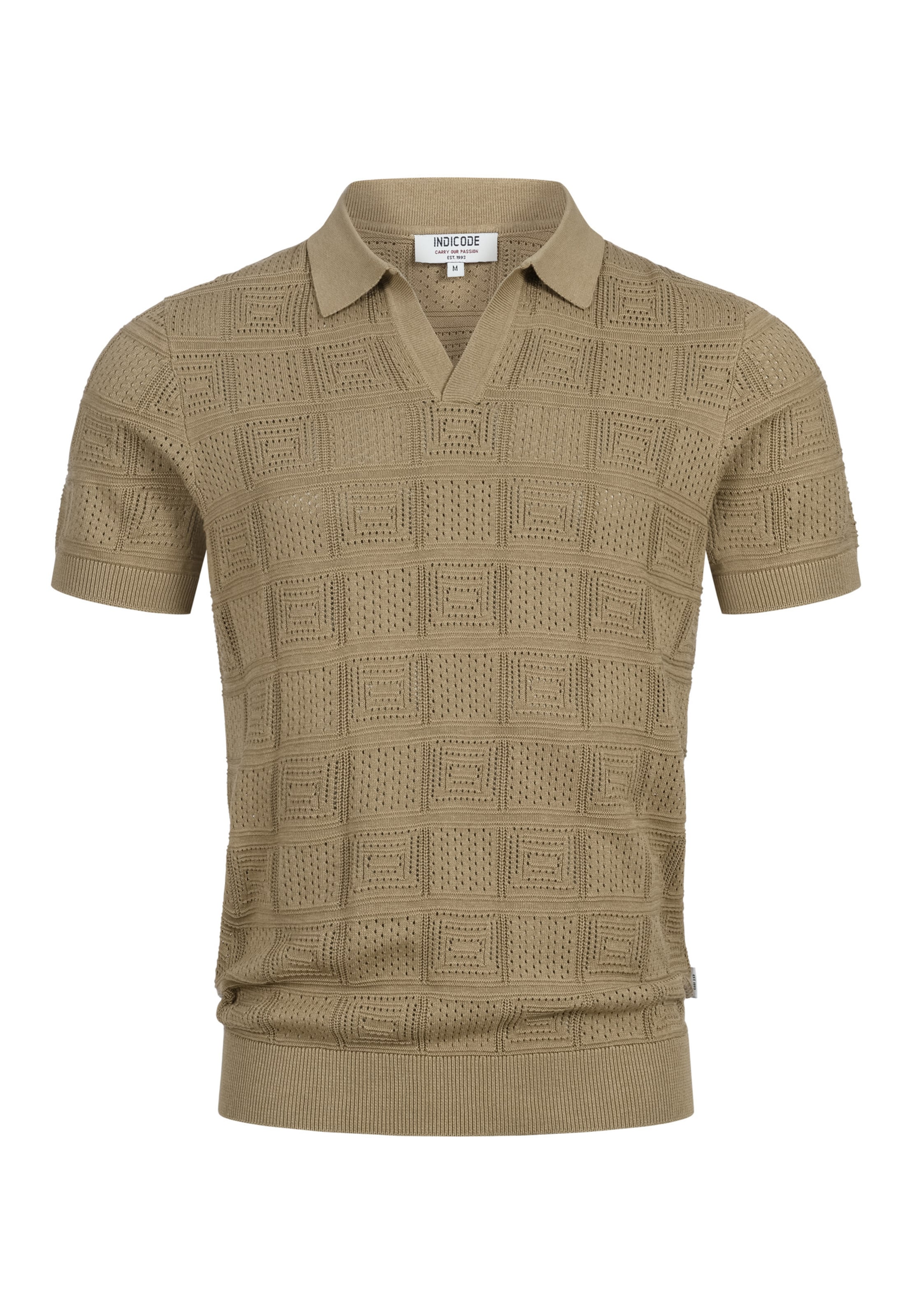 INDICODE JEANS T-Shirt ' INTryto' en S en marron, Vue avec produit
