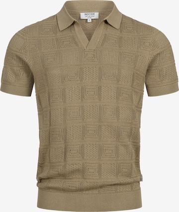 T-Shirt ' INTryto' INDICODE JEANS en marron : devant