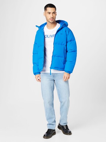 LACOSTE Zimska jakna | modra barva