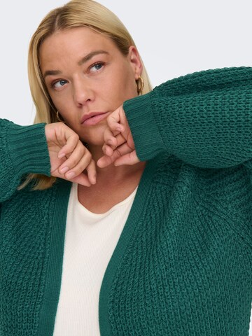 ONLY Carmakoma Knit Cardigan 'Mirla' in Green