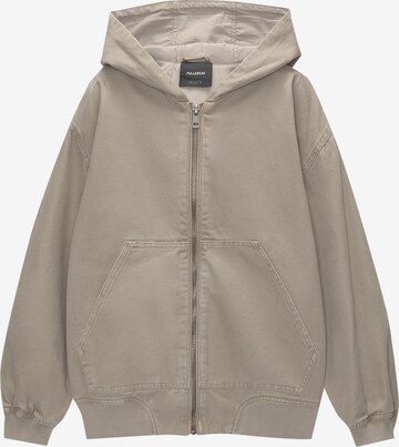 Pull&Bear Tussenjas in Beige: voorkant