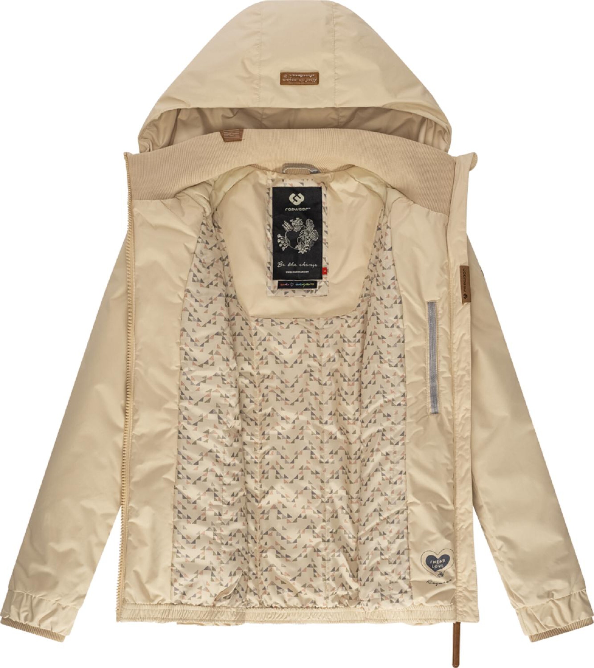 Frauen Große Größen Ragwear Winterjacke 'Dizzie' in Cappuccino - ZL64210 Frauen Große Größen Ragwear Winterjacke 'Dizzie' in Cappuccino - ZL64210