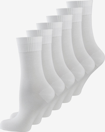Nur Die Sokken ' Bambus ' in Wit: voorkant