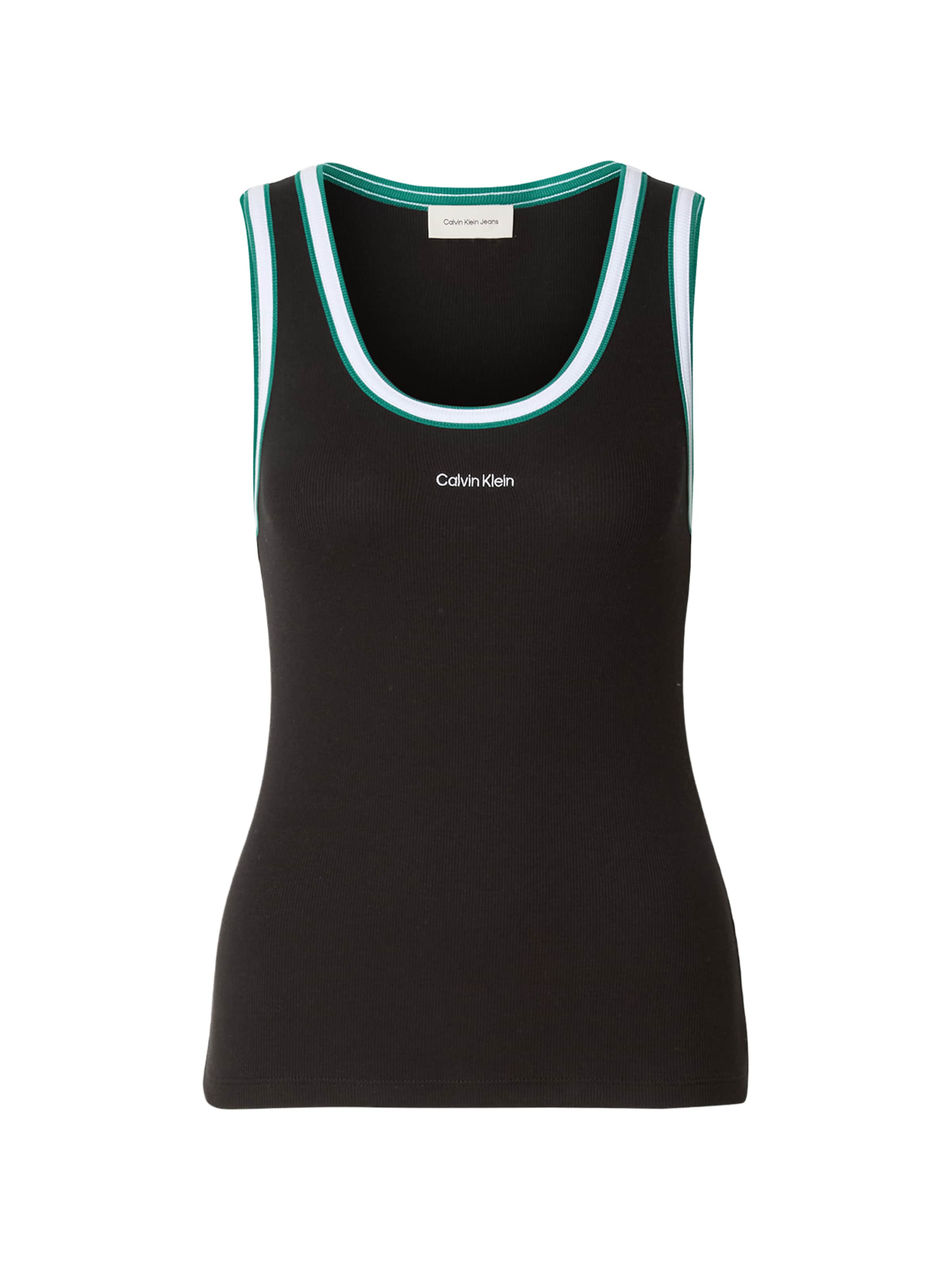 juoda Calvin Klein Jeans Palaidinė be rankovių: priekis