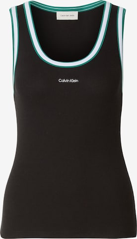 Calvin Klein Jeans Топ в Черный: спереди