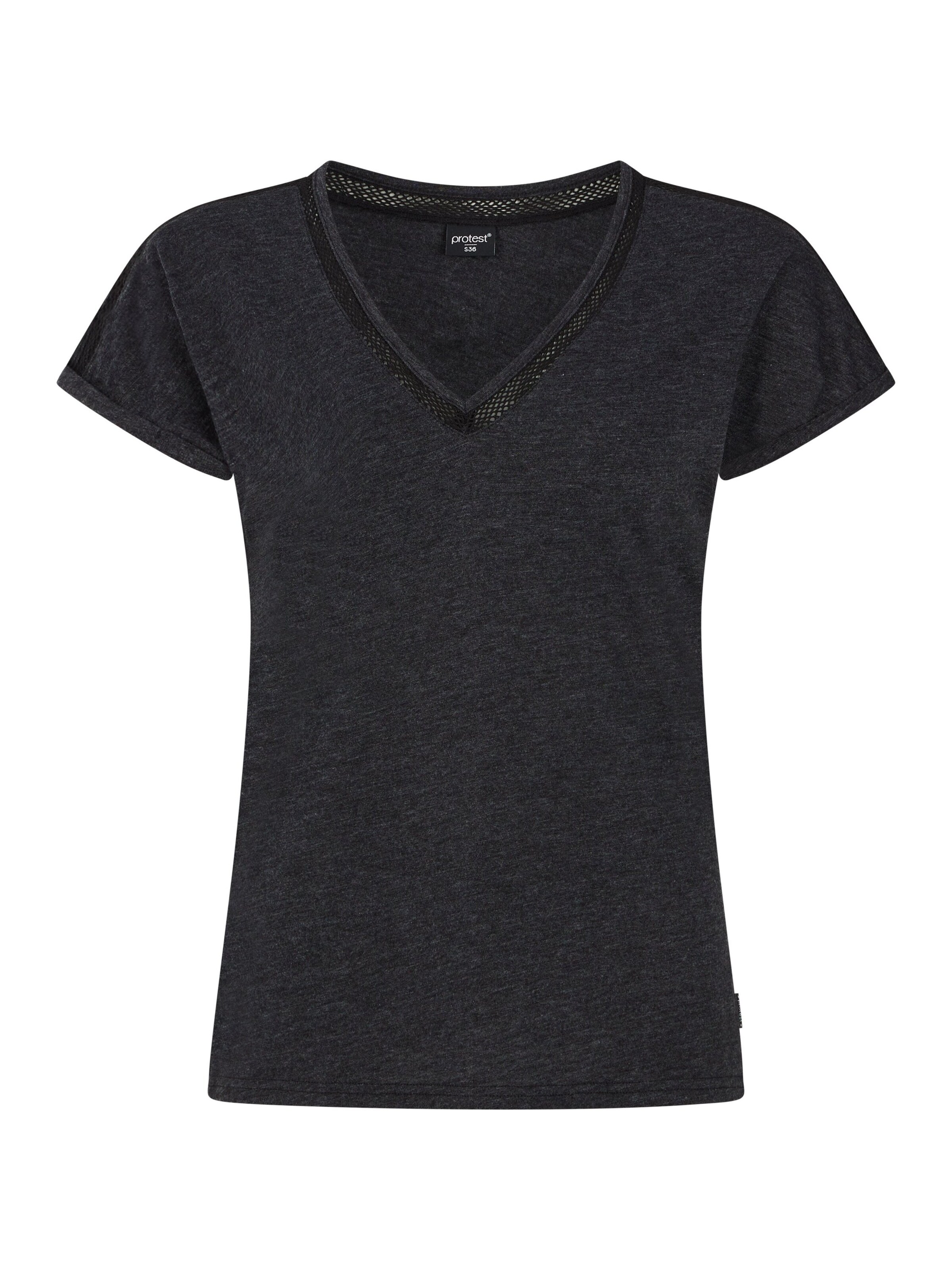 PROTEST Shirt in Schwarz: Vorderseite
