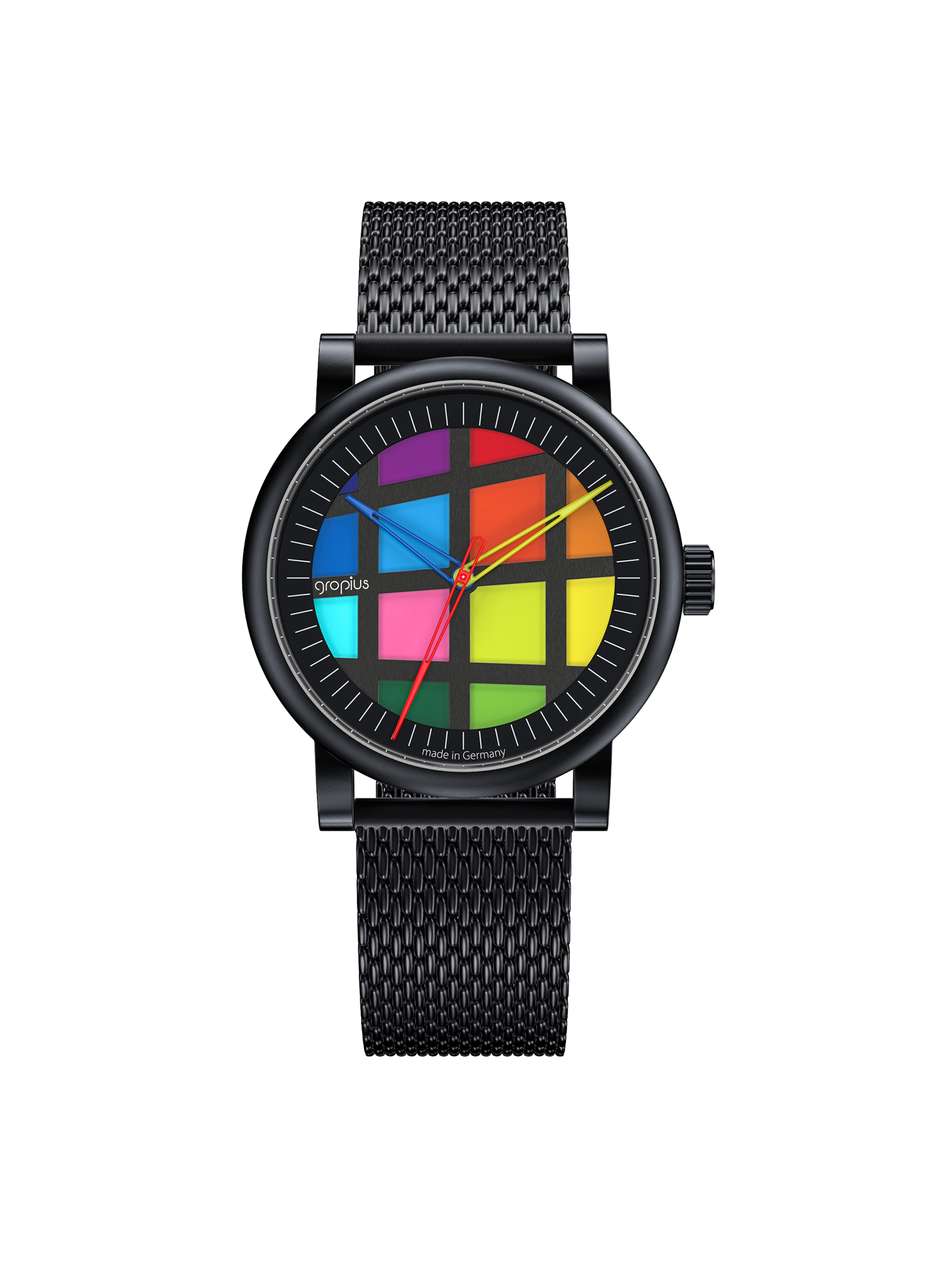 WALTER GROPIUS Analog Watch 'ATRIUM AUTOMATIK' in Black: front