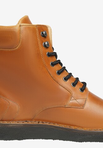 Henry Stevens Lace-Up Boots 'Barney PDB' in Brown