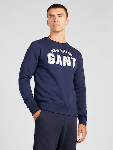 Felpa di GANT in blu: frontale