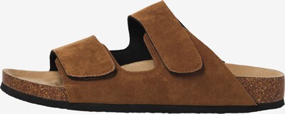 JACK & JONES Mule 'CENTRAL' en brun foncé, Vue avec produit