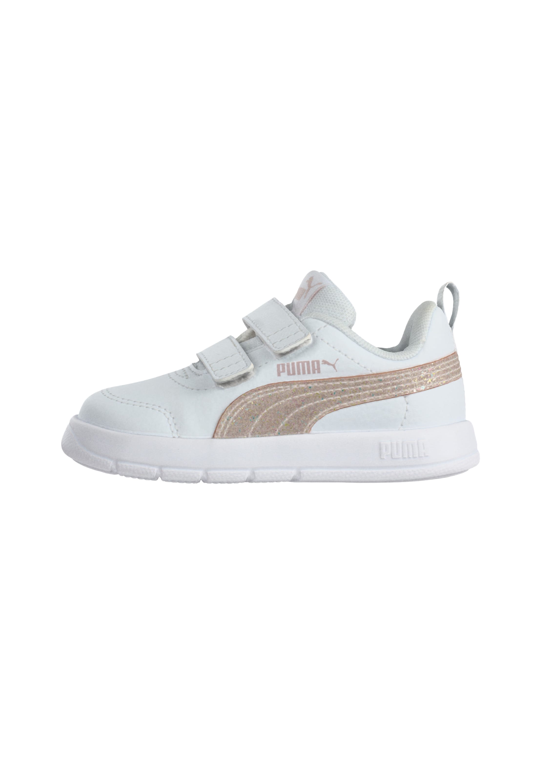 PUMA Sneakers 'Courtflex V3' in 21 in Gold / Rose / White, Item view