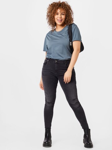 ONLY Carmakoma Skinny Jeans 'Lucca' in Zwart