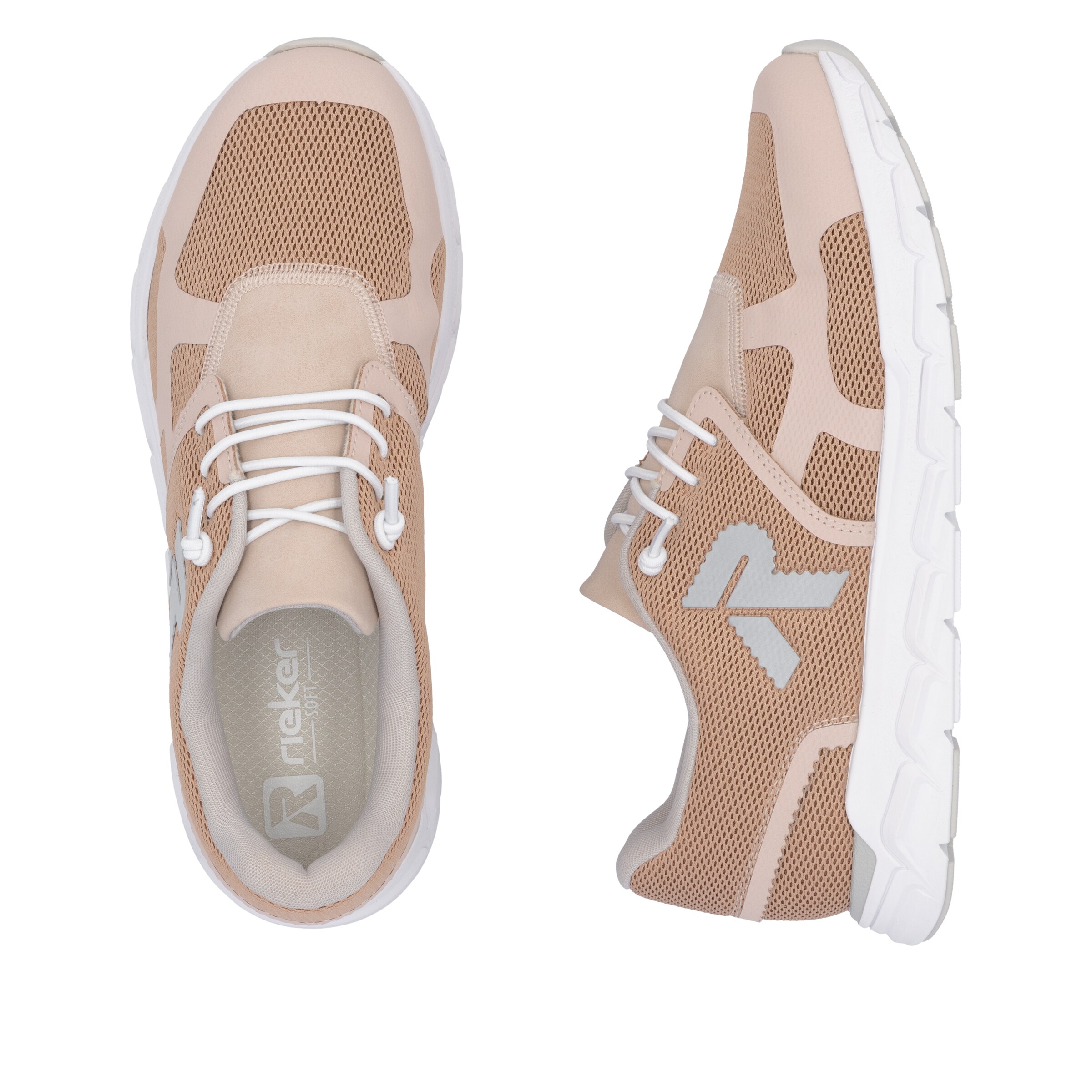 Baskets basses Rieker Sport en orange