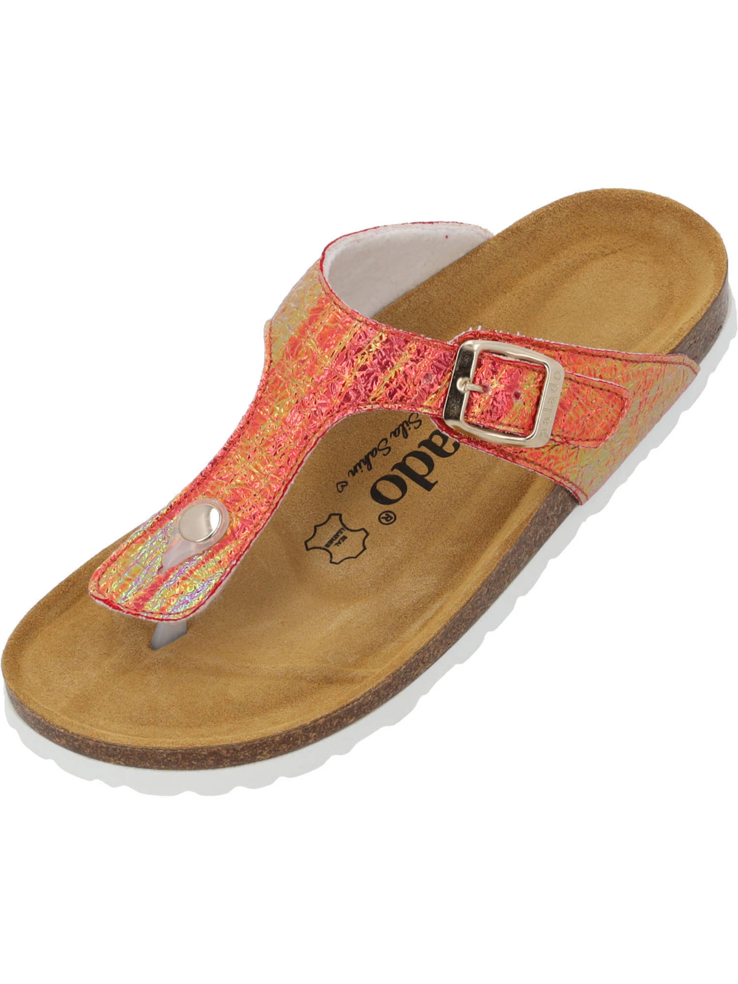 Palado by Sila Sahin Pantolette 'Kos Disco' in Rot: Vorderseite