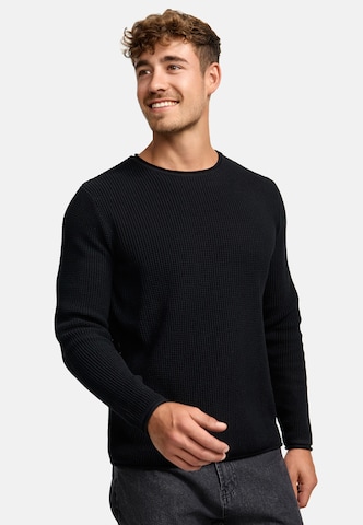 INDICODE JEANS Trui 'Petri' in Zwart