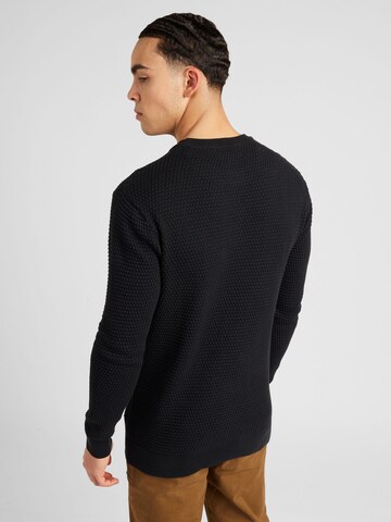 KnowledgeCotton Apparel Sweater 'Vagn' in Black