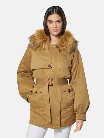 Veste mi-saison MADELEINE en marron : devant