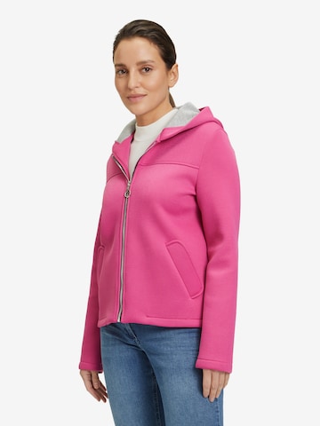 Amber & June Between-Season Jacket in Pink: front