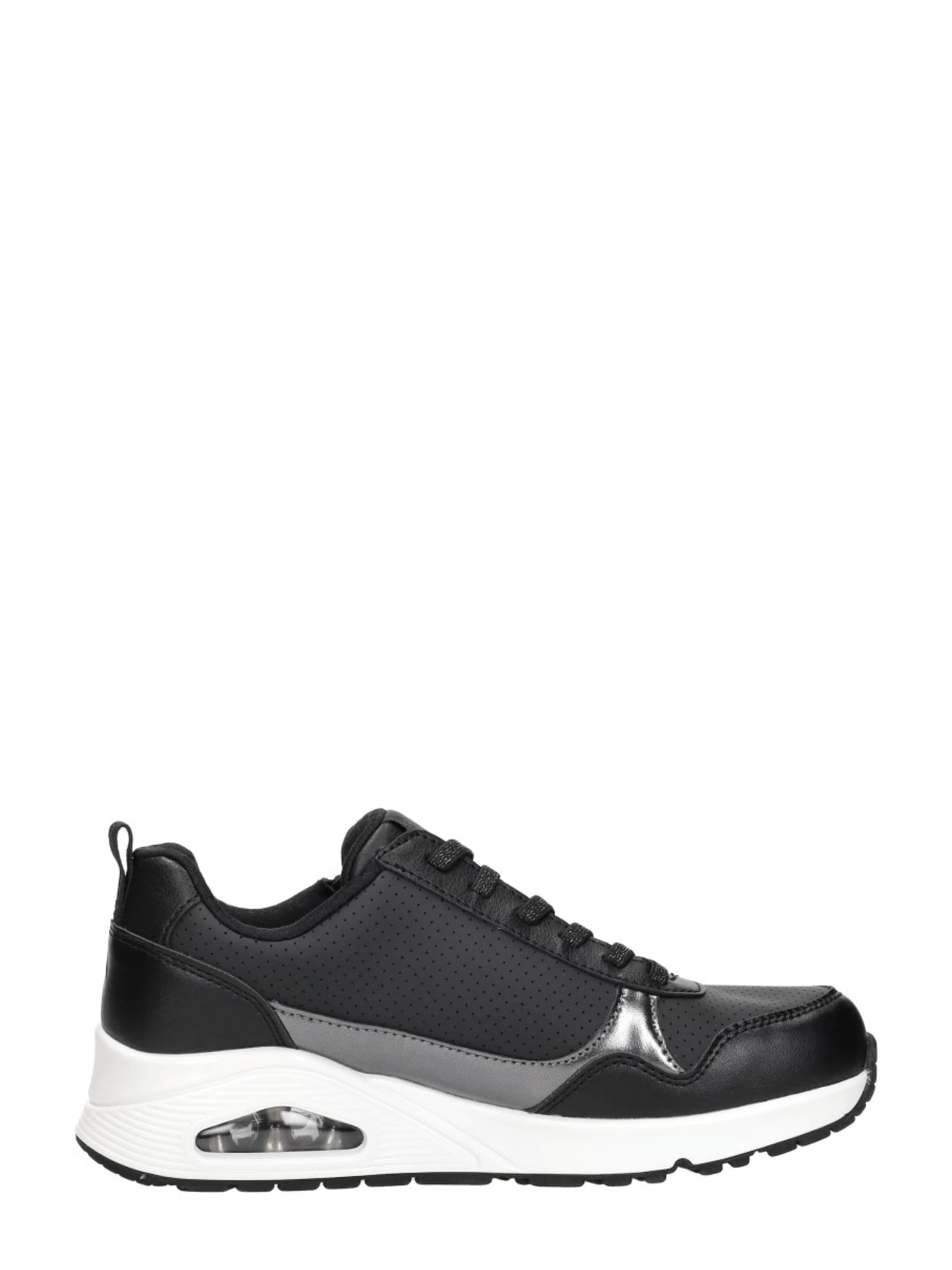 SKECHERS Sneakers laag 'Uno - Metallic Sliders' in Zwart