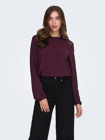 ONLY Bluza 'ONLKATCHA' | rdeča barva: sprednja stran