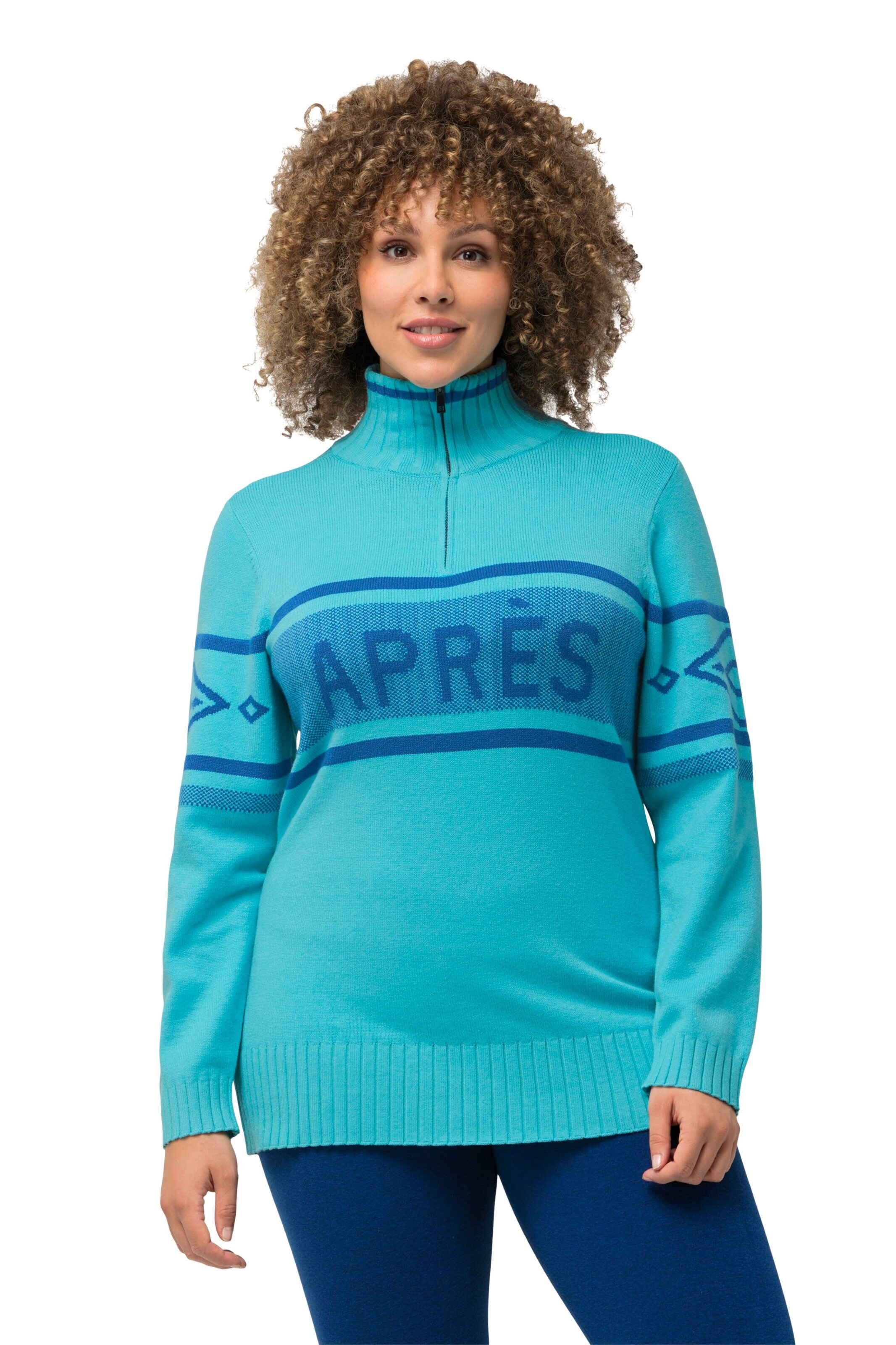 Ulla Popken Pullover in Blau: Vorderseite