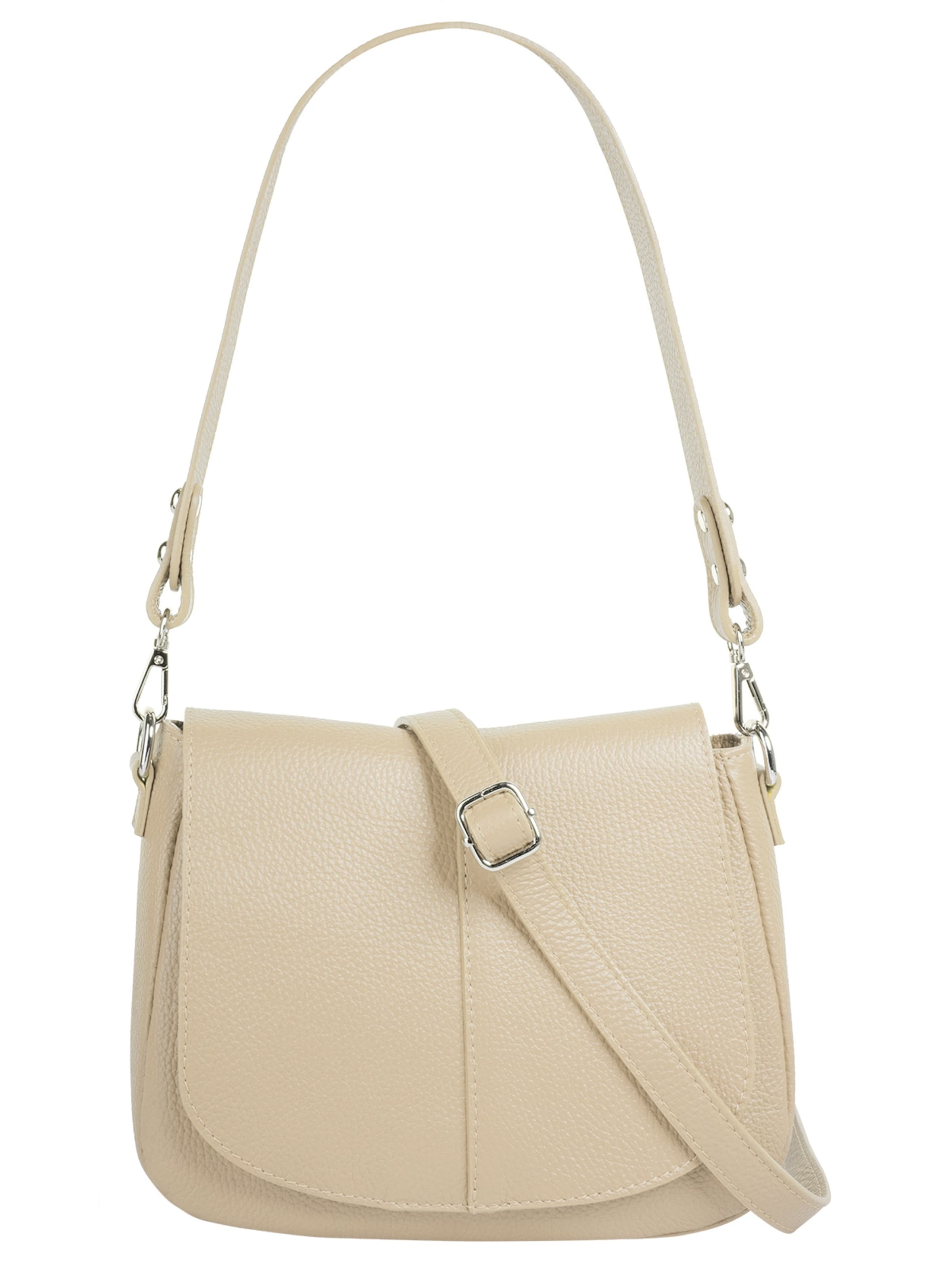 Cluty Crossbody Bag in Beige: front