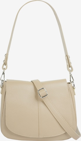 Cluty Crossbody Bag in Beige: front