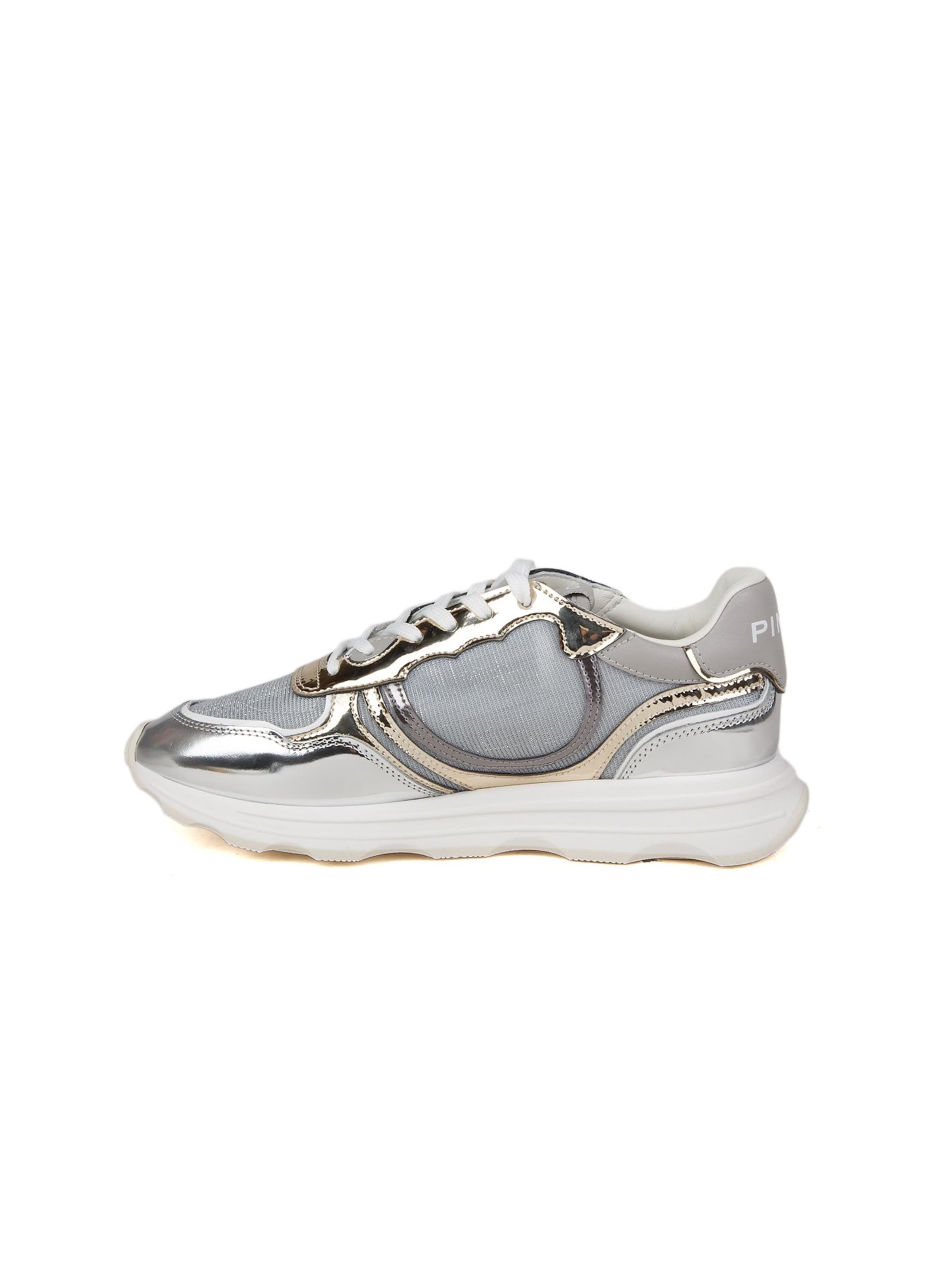 Baskets basses 'Zoe 18A' PINKO en argent : devant