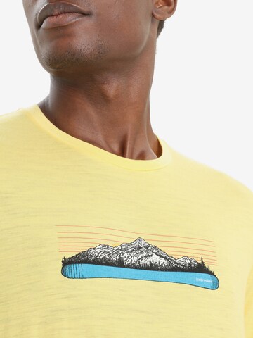 ICEBREAKER Funkcionalna majica 'Tech Lite II Ski Fields' | rumena barva