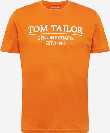 TOM TAILOR Regular fit Shirt in Orange: front