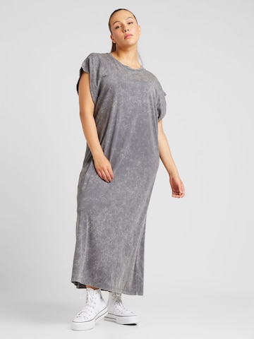 Noisy May Curve Dress 'NMRENA' in Grey: front