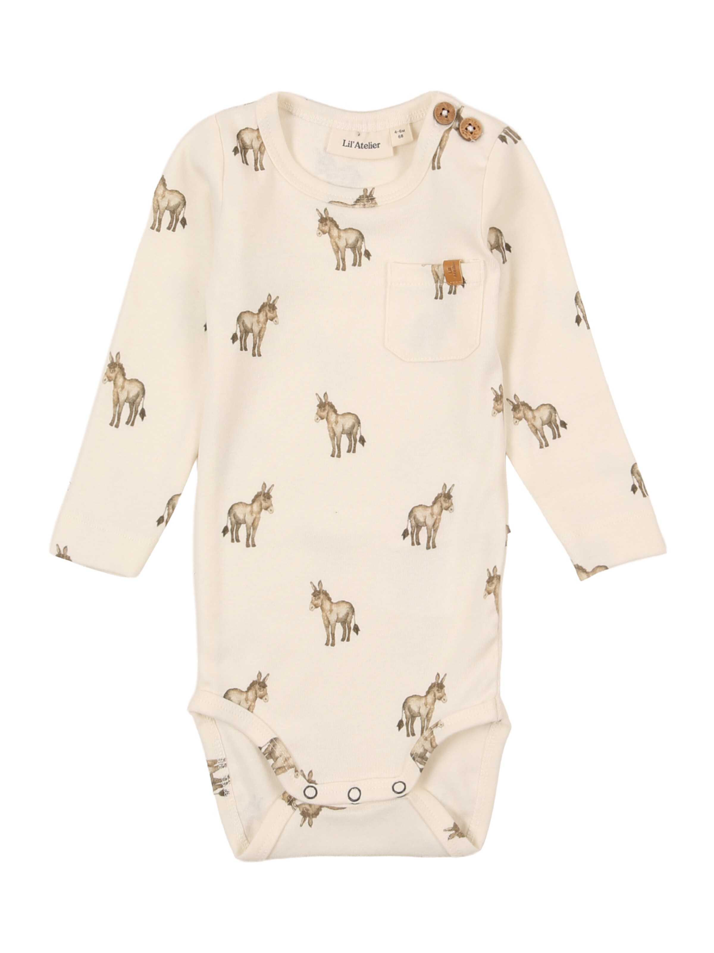 Barboteuse / body 'NBMLAYO' Lil'Atelier en blanc : devant