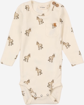 Lil'Atelier - Pijama entero/body 'NBMLAYO' en blanco: frente