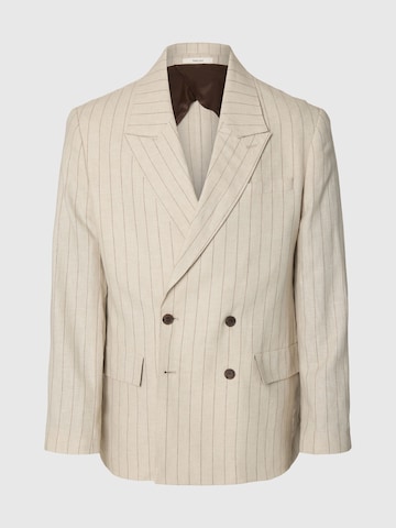 SELECTED Regular Fit Sakko in Beige: Vorderseite