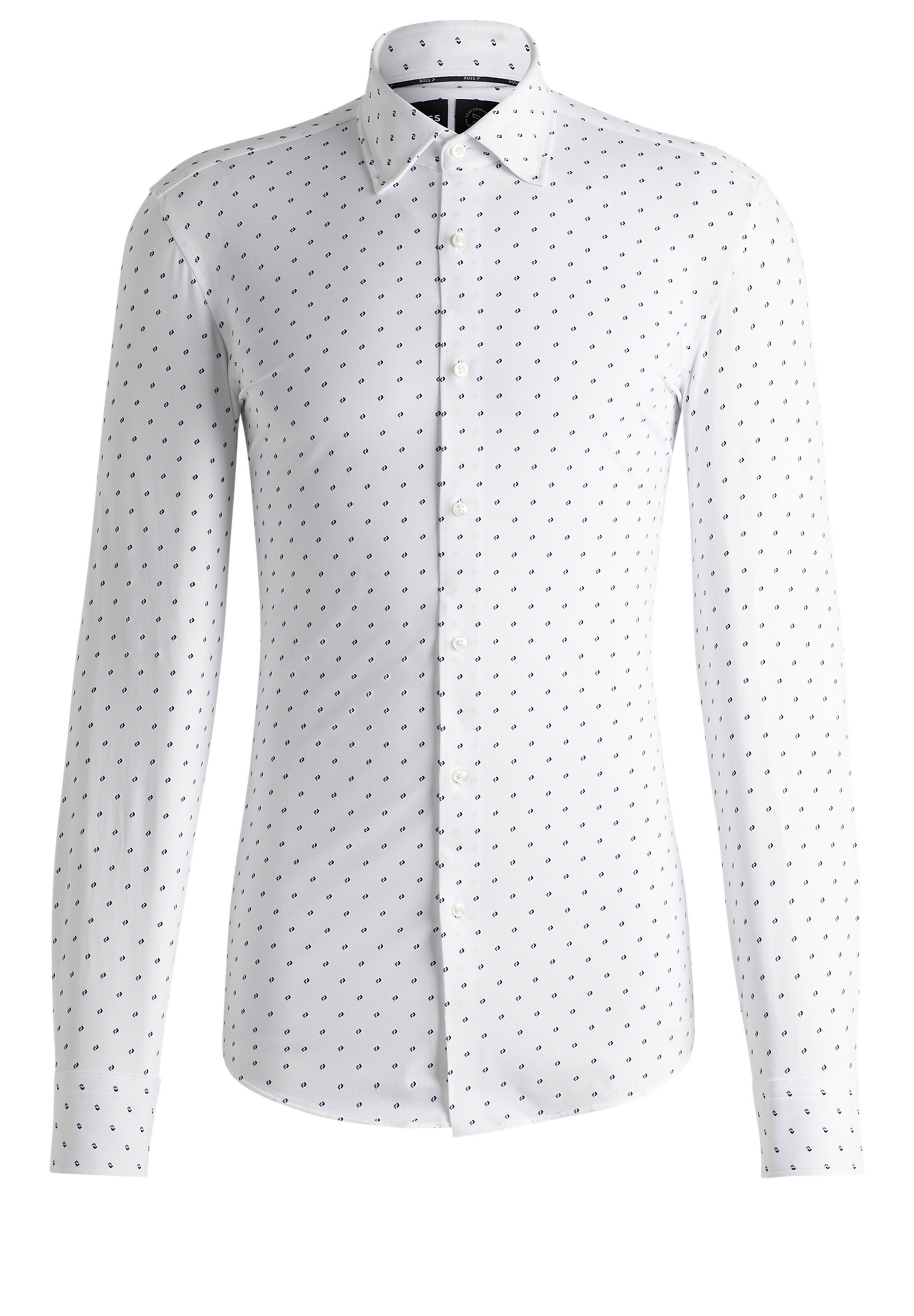 BOSS Slim fit Button Up Shirt 'P-Hank' in White: front
