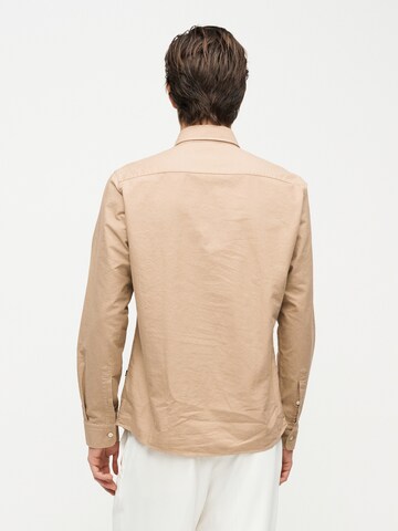 BOSS - Regular Fit Camisa clássica 'ROAN' em bege