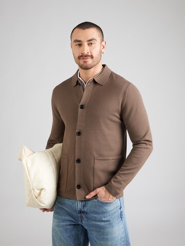 SELECTED Kardigán 'SLHTURNER' - barna: elől