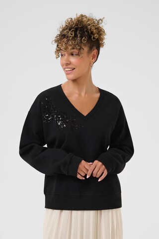 Cream Sweatshirt 'CREdith' i sort: forside