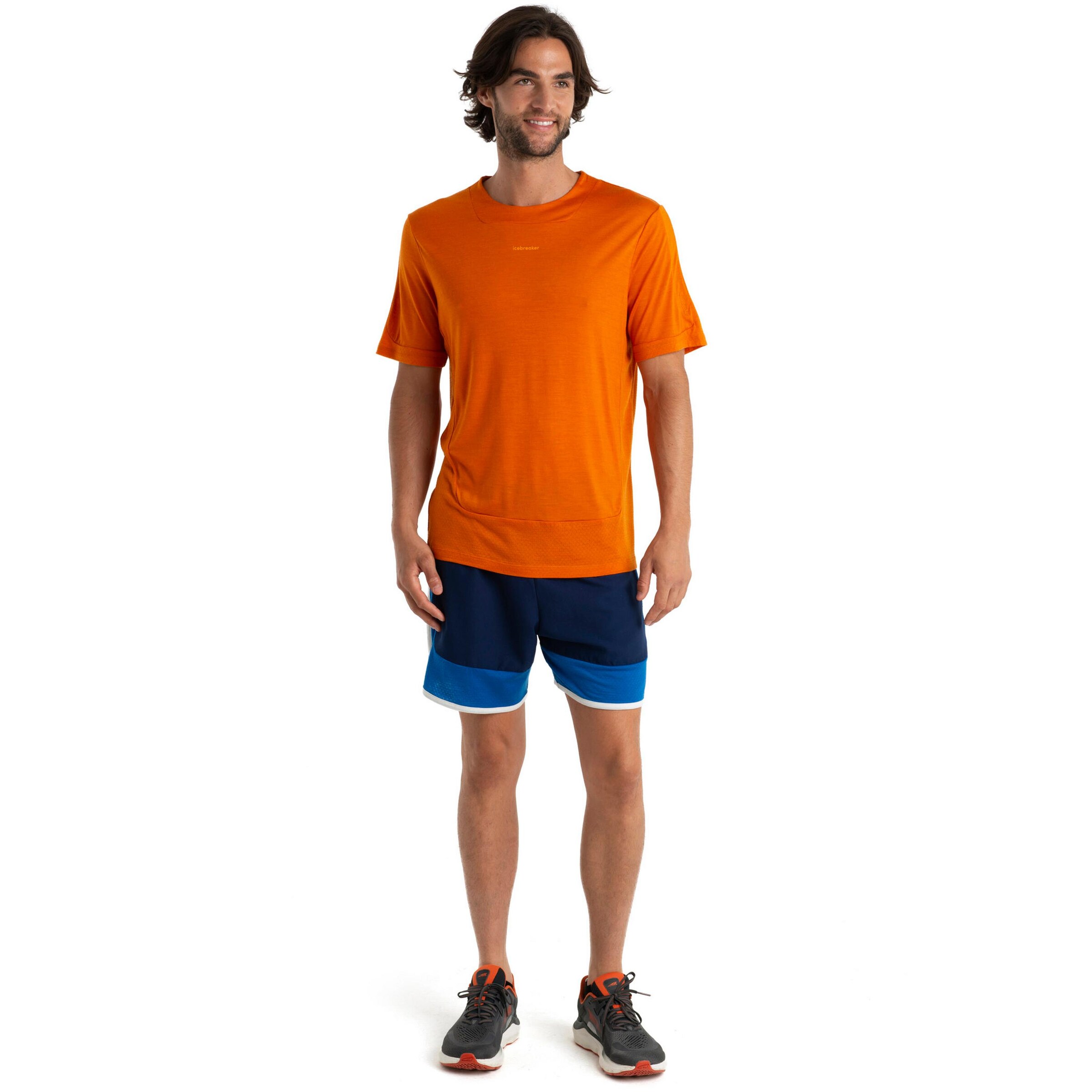 ICEBREAKER Performance Shirt 'ZoneKnit' in Orange