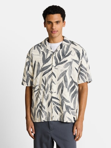 TOM TAILOR DENIM Comfort fit Overhemd in Wit: voorkant