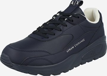 ARMANI EXCHANGE - Zapatillas deportivas bajas en azul: frente