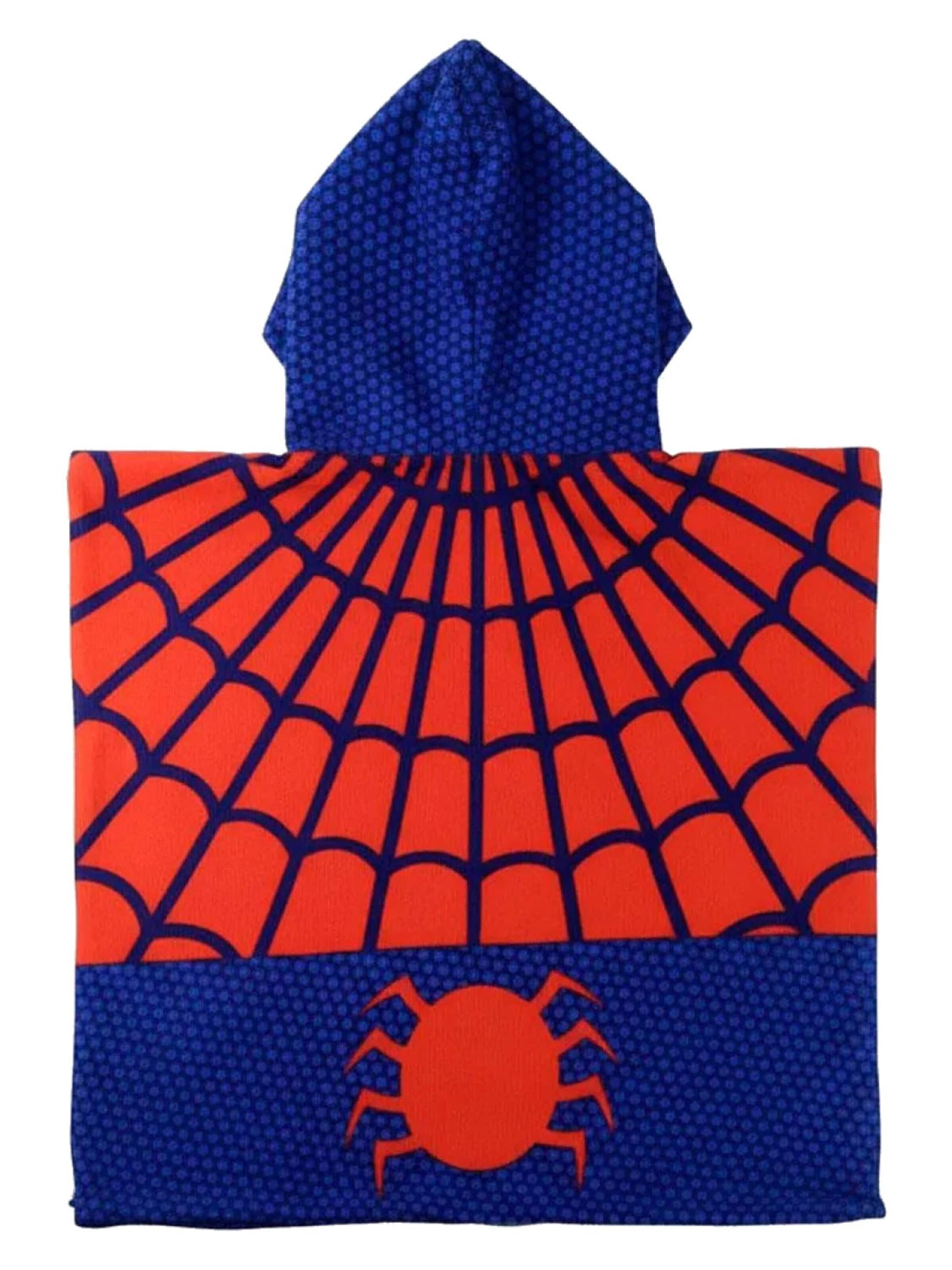 SPIDERMAN Badjas 'Spiderman Poncho Jongens' in Rood
