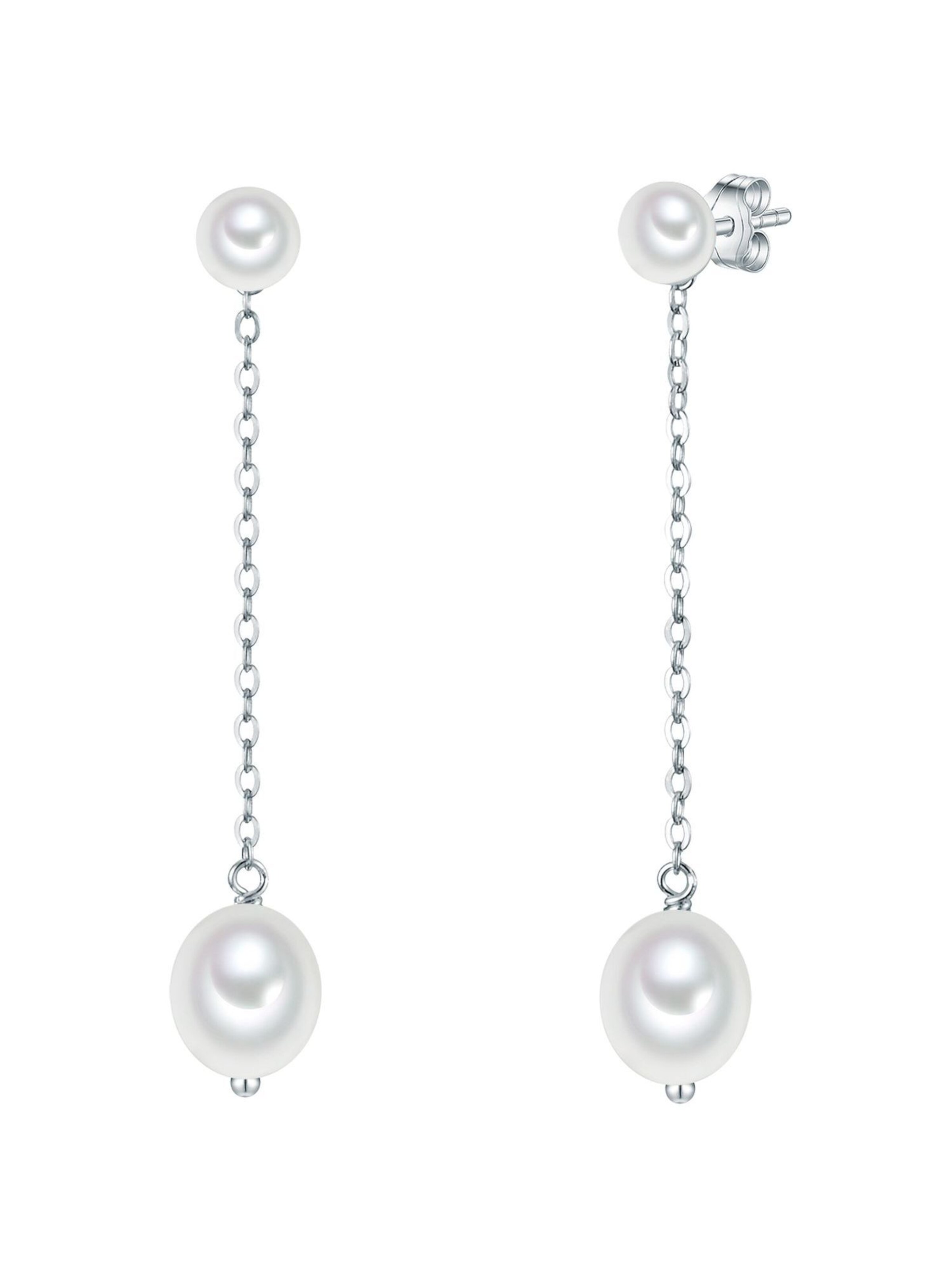 Orecchini di Valero Pearls in argento: frontale