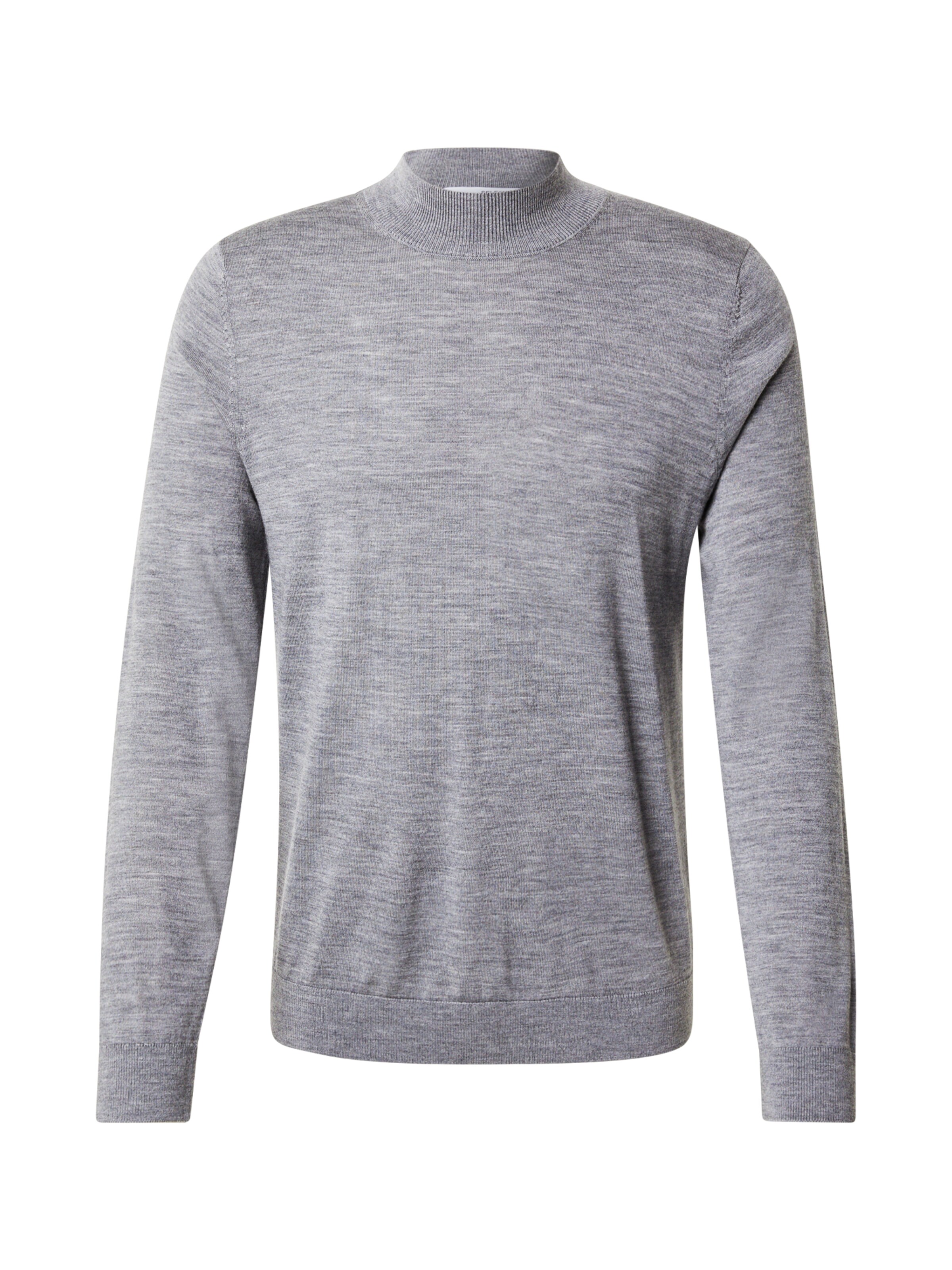 Pull-over 'SLHTRAY' SELECTED en gris : devant