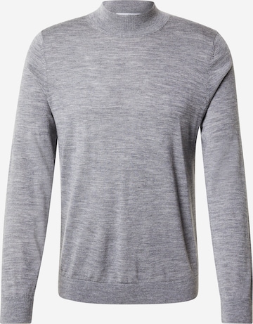 Pull-over 'SLHTRAY' SELECTED en gris : devant
