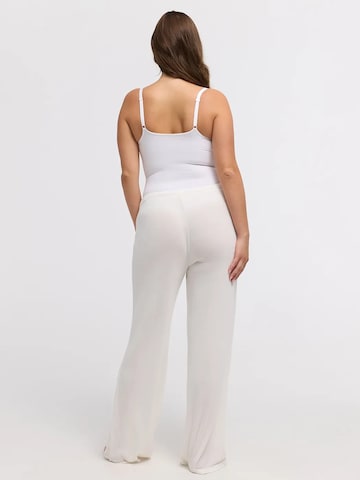cfab Loosefit Broek 'Flow Pant' in Wit
