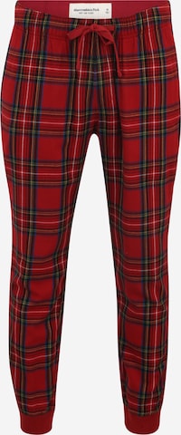 Abercrombie & Fitch Pyjamahose in Rot: front