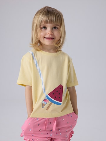 NAME IT Shirt 'NMFJANEY' in Geel: voorkant
