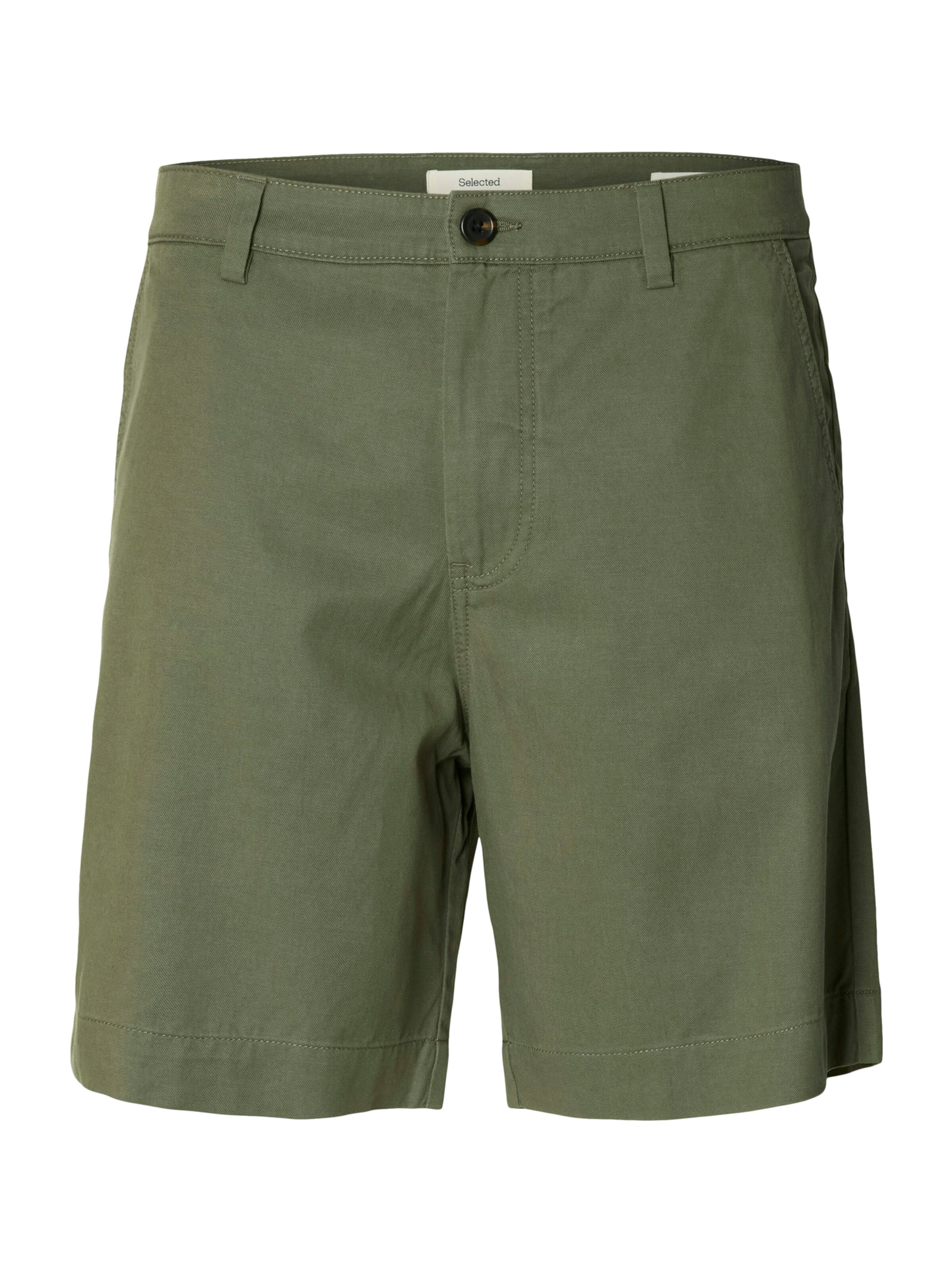 SELECTED - regular Pantalón chino 'SLHHARRY' en verde: frente
